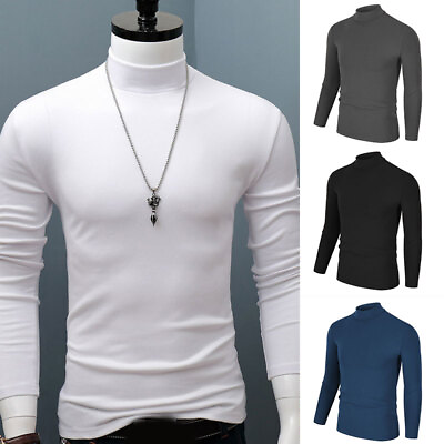 #ad Tunic Pullover Shirt Tops Tees Winter Warm Extra Soft Sweater Slim Turtle Neck* $11.62