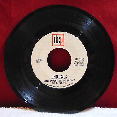 #ad Little Anthony And The Imperials – I Miss You So 1965 DCP 1149 7quot; Soul Vinyl VG $9.99