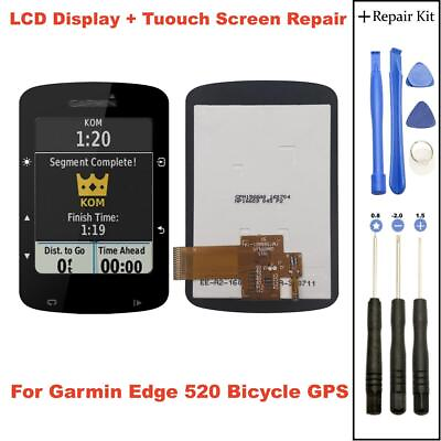 #ad For Garmin Edge 520 LCD Display With Touch Screen Replacement Parts $35.99