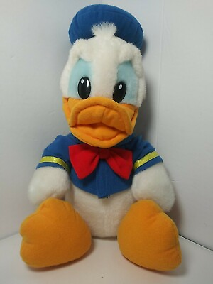 #ad Vintage Walt Disney World Disneyland Donald Duck Plush Toy Made in Sri Lanka EUC $25.99