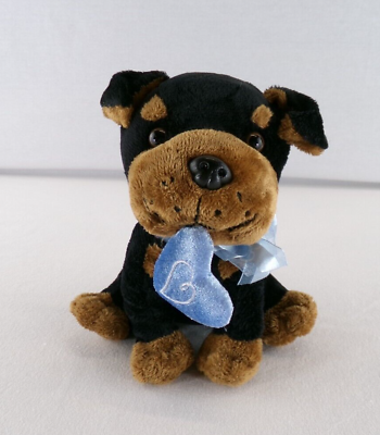 #ad Puppy Dog Plush Stuffed Animal Toy Black Brown 7quot; Valentine Theme Walmart $9.99