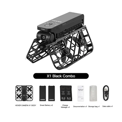 #ad HOVERAir X1 Combo Self Flying Camera Pocket Sized Drone HDR Video Capture Black $479.99