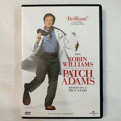 #ad Patch Adams DVD Movie 1999 Full Frame Robin Williams Biography Comedy Drama $6.98