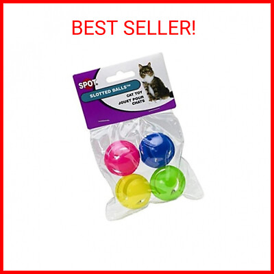 #ad Ethical Slotted Balls Cat Toy 4 Pack All Breed Sizes $7.42