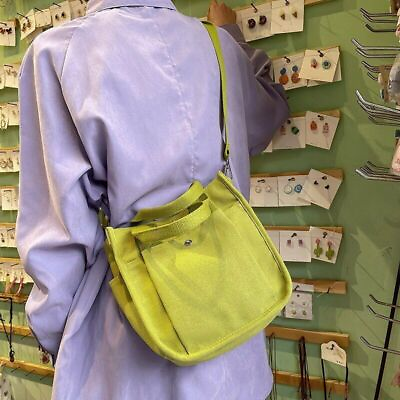 #ad Handbag Female Canvas Casual Tote Student Shoulder Bag Messenger Bags $26.94