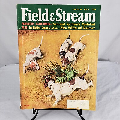 #ad Field And Stream Vintage January 1959 Magazine Hunting Fishing Camping $14.99