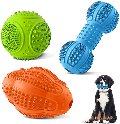 #ad Dog Chew Toys for Aggressive Chewers Large Breed Teeth Cleaning and Gum Massage $24.99