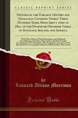 #ad Historical the Earliest History and Genealogy Covering Nearly Three Hundred $17.53