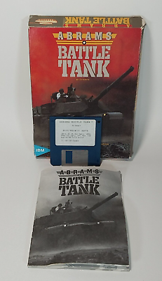 #ad Abrams Battle Tank IBM PC 1988 Electronic Arts Tandy Vintage PC Video Game $11.23
