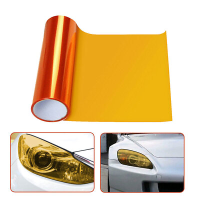 12quot;x12quot; Amber Orange Car Headlight Taillight Fog Light Tint Vinyl Film Wrap DIY $10.11