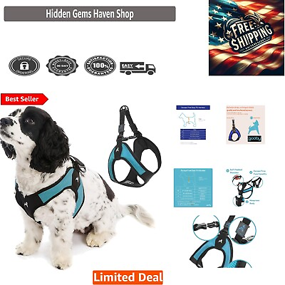 #ad Escape Free Easy Fit Dog Harness Turquoise Step In Design for Small Dogs $66.79