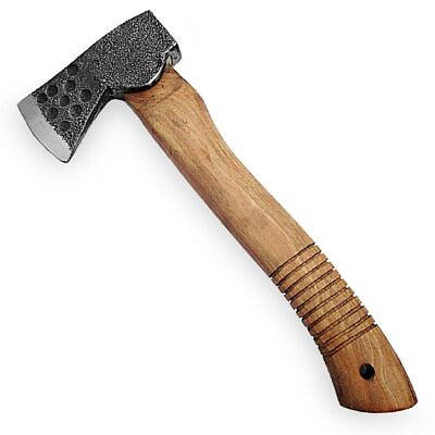 #ad Undefined Wooden Hunting Camping Fishing Outdoor Hatchet Axe Iron Steel Blade $29.99