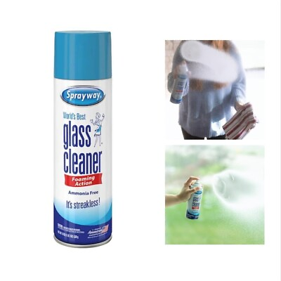 #ad Streak Free Glass Cleaner 23 Oz. Window and Mirror Cleaning Spray Foam $4.90
