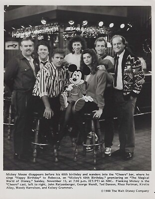 #ad George Wendt Ted Danson Rhea Perlman Kirstie Alley 1988 🎬⭐ Photo K 268 $19.99