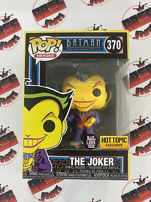 #ad Funko Pop Vinyl: DC Comics The Joker Black Light Glow Hot Topic $20.00