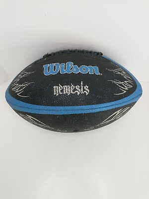 #ad Wilson Nemesis Football Black Blue Silver $10.16