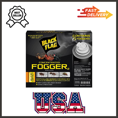 6Can Fogger Bomb Insect Killer Bug Flies Roach Spider Indoor Bed Kill Shot Tick. $33.99