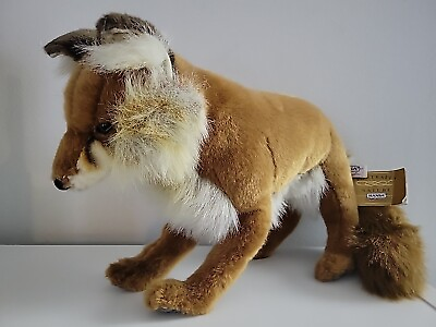 #ad Hansa 17” Red Fox Plush Stuffed Animal Realistic $45.00