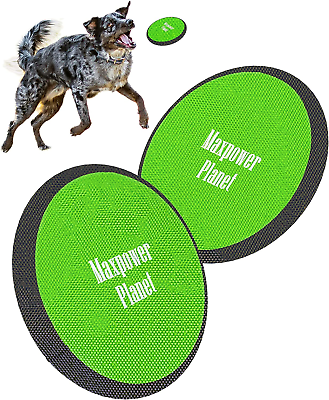 #ad Dog Frisbee X2 Pack Dog Frisbee Soft to Catch Floating Frisbee for Dogs Li $30.93