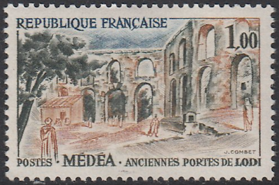 #ad France #YT1318 MNH 1961 Gates of Lodi Madeira Algeria 1013 Mi1371 $3.10