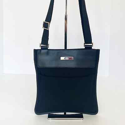 #ad GUCCI Canvas Leather Crossbody Shoulder Vintage Bag $499.00