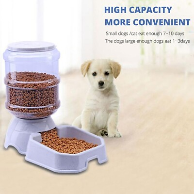 #ad Puppy Cat Automatic Water Dispenser Feeder Pet feeder Large capacity Bowl 3.8L $21.47