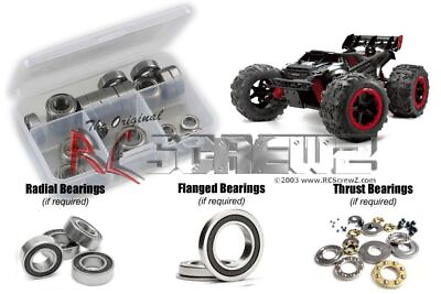 #ad RC Screwz RCR051R RedCat Racing TR MT8e Rubber Shielded Bearings Kit $39.99