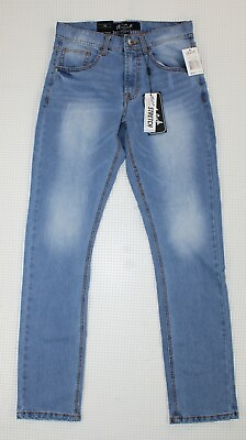 #ad True Luck Mens 30x32 Slim Fit Light Wash Blue Jeans New With $50 Tags $32.97