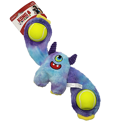 #ad KONG Monster Woozles Medium Squeaky Balls Toss Tug amp; Shake Dog Toy 14x8quot; $16.89