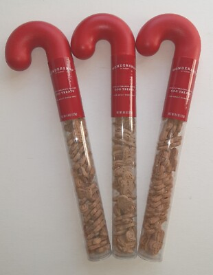 #ad 3 Packs Target Christmas Adult Dog Treats Candy Canes Apple Cinnamon Flavor $4.99