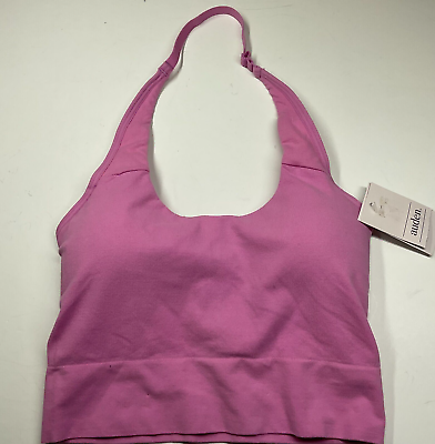 #ad Auden Ladies#x27; Pink Lightly Lined Halter Barlette XSmall NWT $11.33