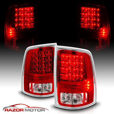 #ad 2013 2019 For Dodge Ram 1500 2010 2018 Ram 2500 3500 Red LED Brake Tail Lights $101.86