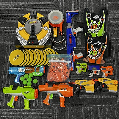 #ad Nerf Gun lot from mid 2000#x27;s $199.00