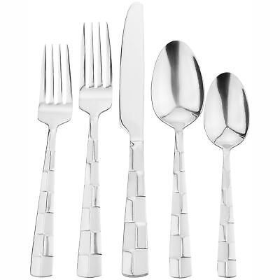 #ad 20 piece Stainless Flatware set $22.64