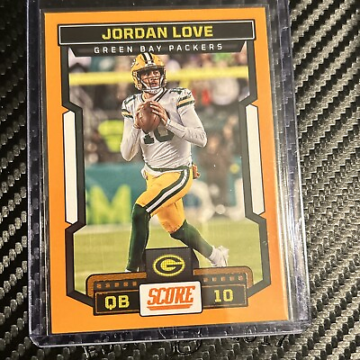 #ad 23 Score Jordan Love Orange Green Bay Packers $2.75