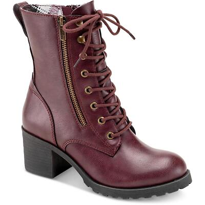 #ad Sun Stone Womens Sloanie Faux Leather Booties Shoes BHFO 1601 $13.99