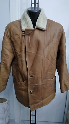 #ad Sheepskin Used Pre owned Man Light Brown Size 50 MGS354PI $41.27