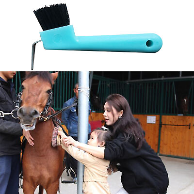 #ad Horseshoe Brush Anti break Lightweight Horseshoe Care Tool Scrub Easy to Use $7.48