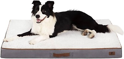 #ad Flat Orthopedic Dog Bed Memory Foam Dog Bed L: 35x22x3 $24.99