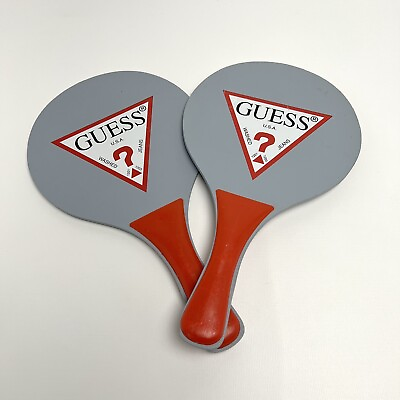 #ad Guess USA Ping Pong Paddle Set 2 Paddles $13.31