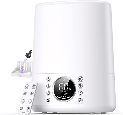 #ad Warm and Cool Mist Humidifiers Top Fill 6L Humidifier for Large Room With Remote $34.67