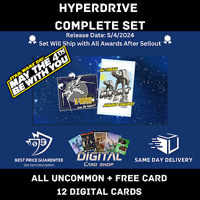 #ad Topps Star Wars Card Trader HYPERDRIVE Complete Set All Uncommon Free Card 12 $2.94