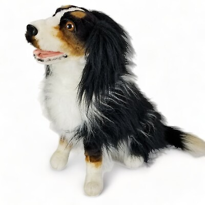 #ad Vintage Ganz Plush Dog Large Realistic Collie Shepherd Standing Lifelike 23 in $99.00