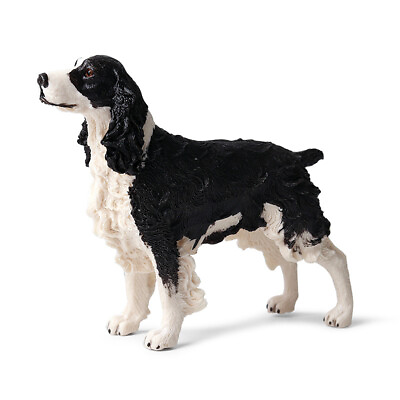 #ad Elegantes Sprin Animal Model English Spring Spaniel Dog Pet model Collector Toy $10.97