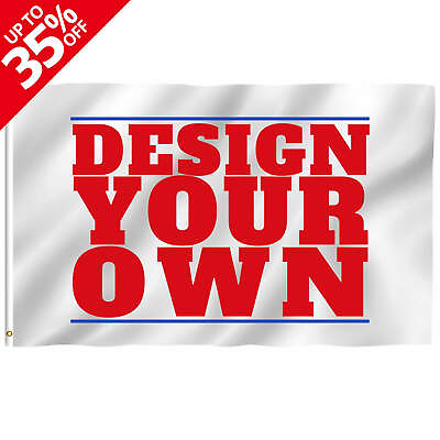 Anley Custom Flag Personalized Flags Banners Print Your Own Logo Image Text $19.95
