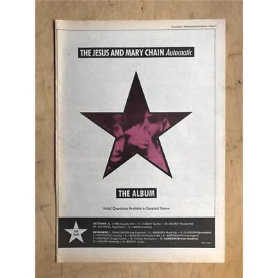 #ad JESUS AND MARY CHAIN AUTOMATIC POSTER SIZED original music press advert from 198 GBP 12.00