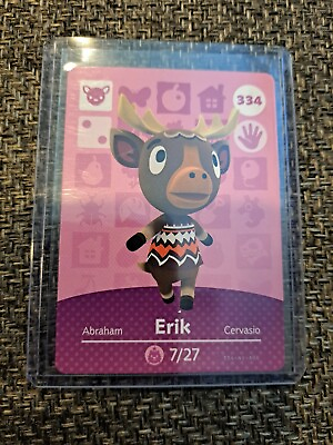 #ad Erik 334 Series 4 Authentic Animal Crossing Amiibo Card $10.00