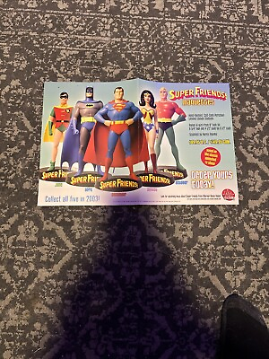 #ad SupEr Friends Wonder Woman Animated Maquette Superfriends 2003 Promo Poster $14.99