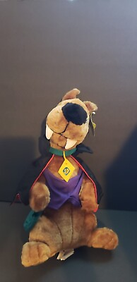 #ad Vintage Scooby Doo Dracula Vampire Halloween Plush 1999 Stuffed Animal Toy $16.99