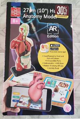 #ad Edu Toys 10quot; Human Anatomy Model New In Box Disectable Unbreakable With Activity $44.95